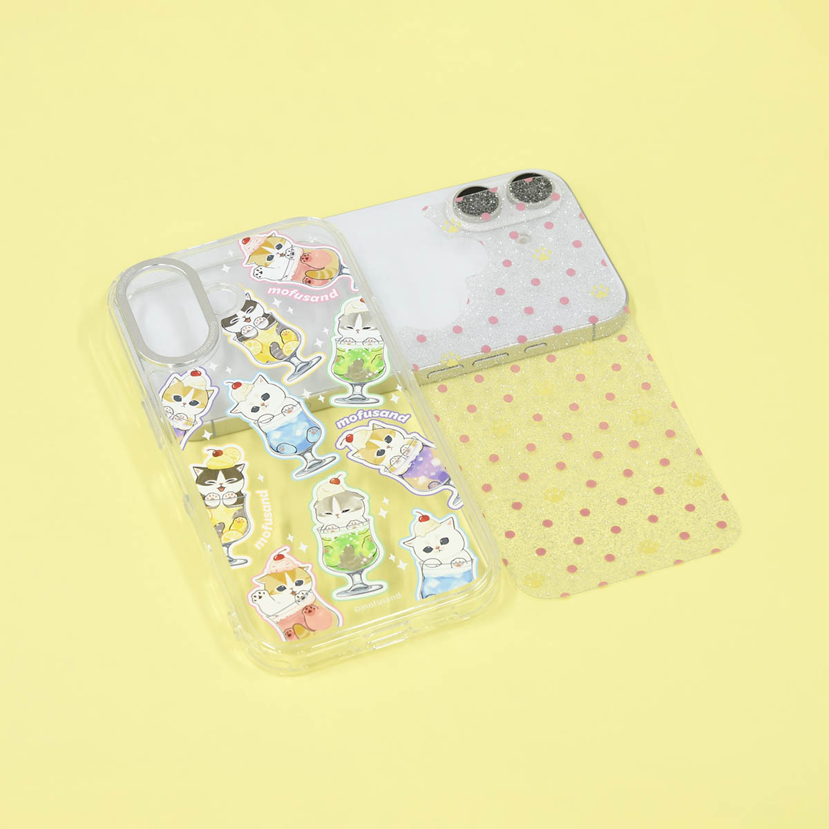 mofusand Camera Frame iPhone対応ケース(クリームソーダにゃん