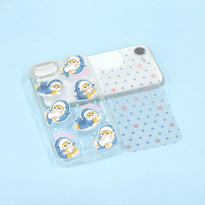 mofusand Camera Frame iPhone Compatible Case (Shark Meow)