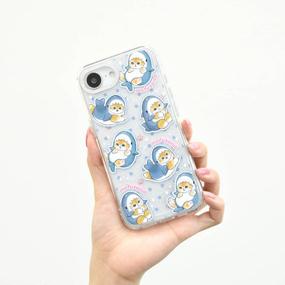 mofusand Camera Frame iPhone Compatible Case (Shark Meow)
