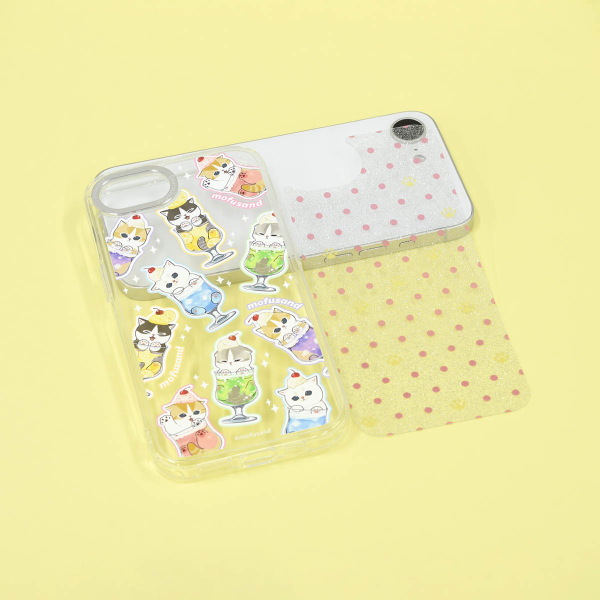 mofusand Camera Frame iPhone対応ケース(クリームソーダにゃん