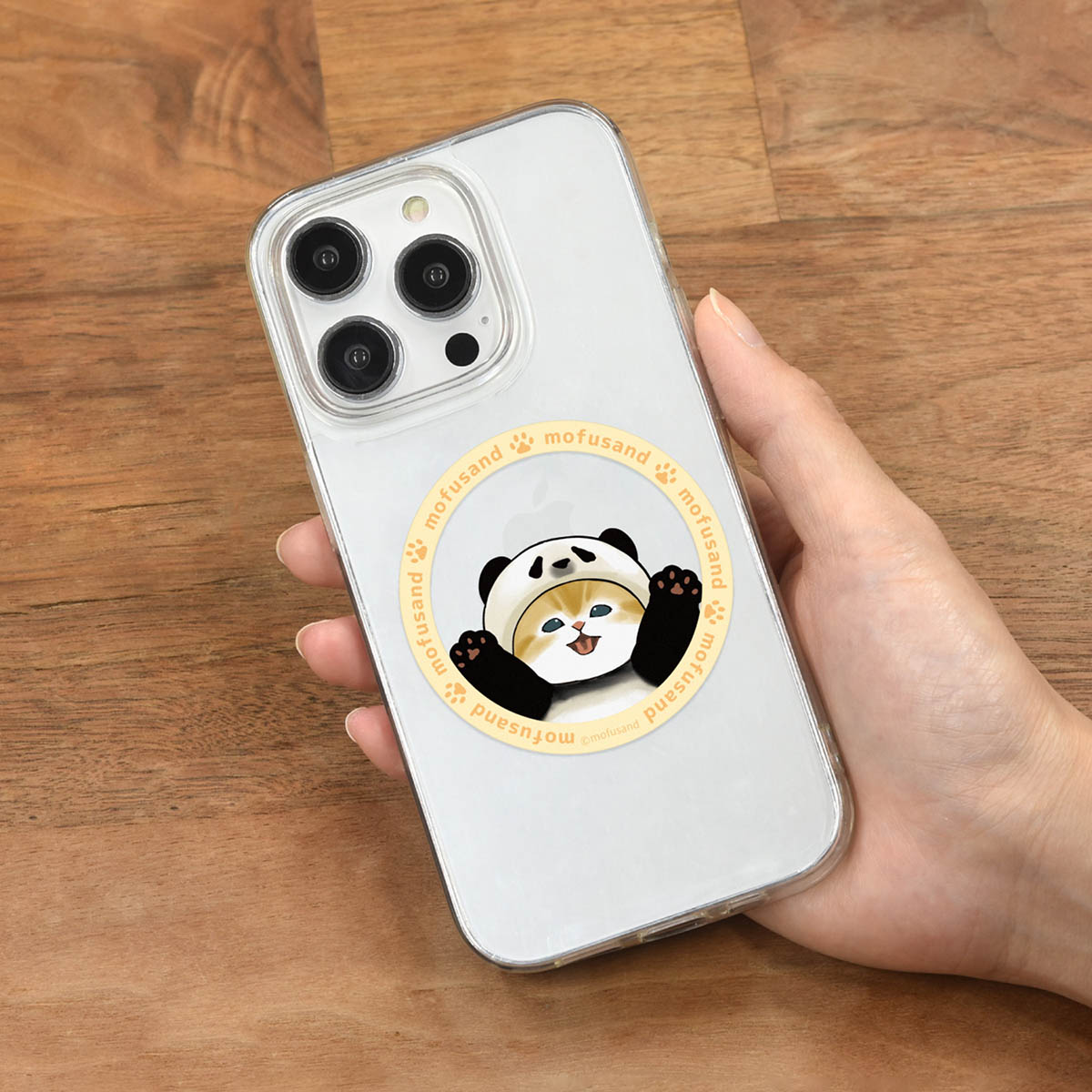 mofusand MagSafe Compatible Metal Sticker (Panda Meow)