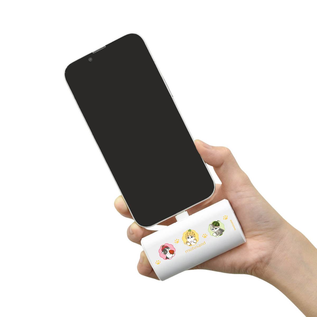 mofusand 附带USB Type-C接口 锂离子充电器4000mAh (水果猫)