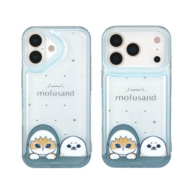 mofusand IIIIfit Clear iPhone17シリーズ対応ケース(サメにゃん2)