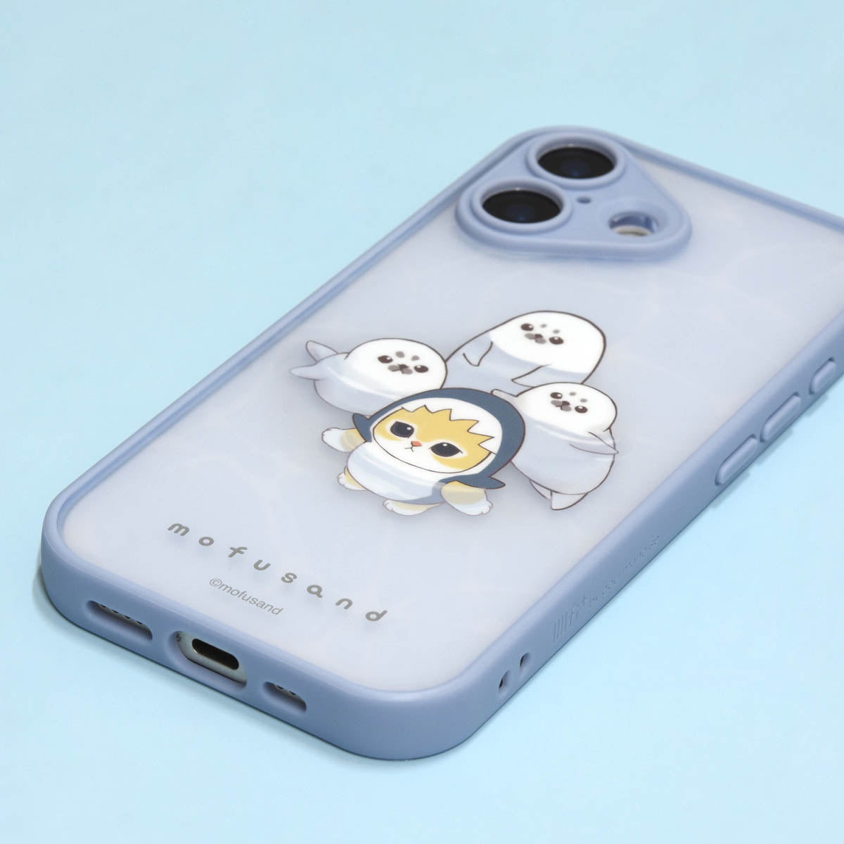 mofusand IIIIfit プランプフレーム iPhone17シリーズ/Air対応ケース(サメにゃん)