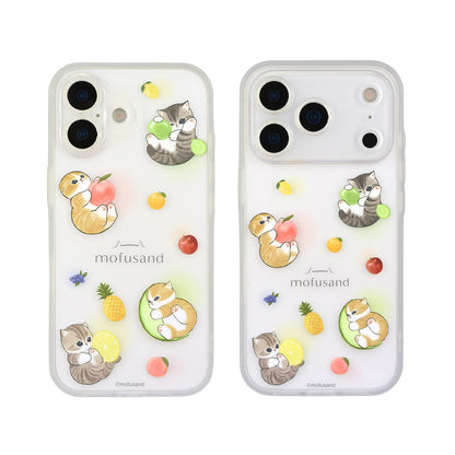mofusand IIIIfit プランプフレーム iPhone17シリーズ対応ケース(フルーツにゃん)