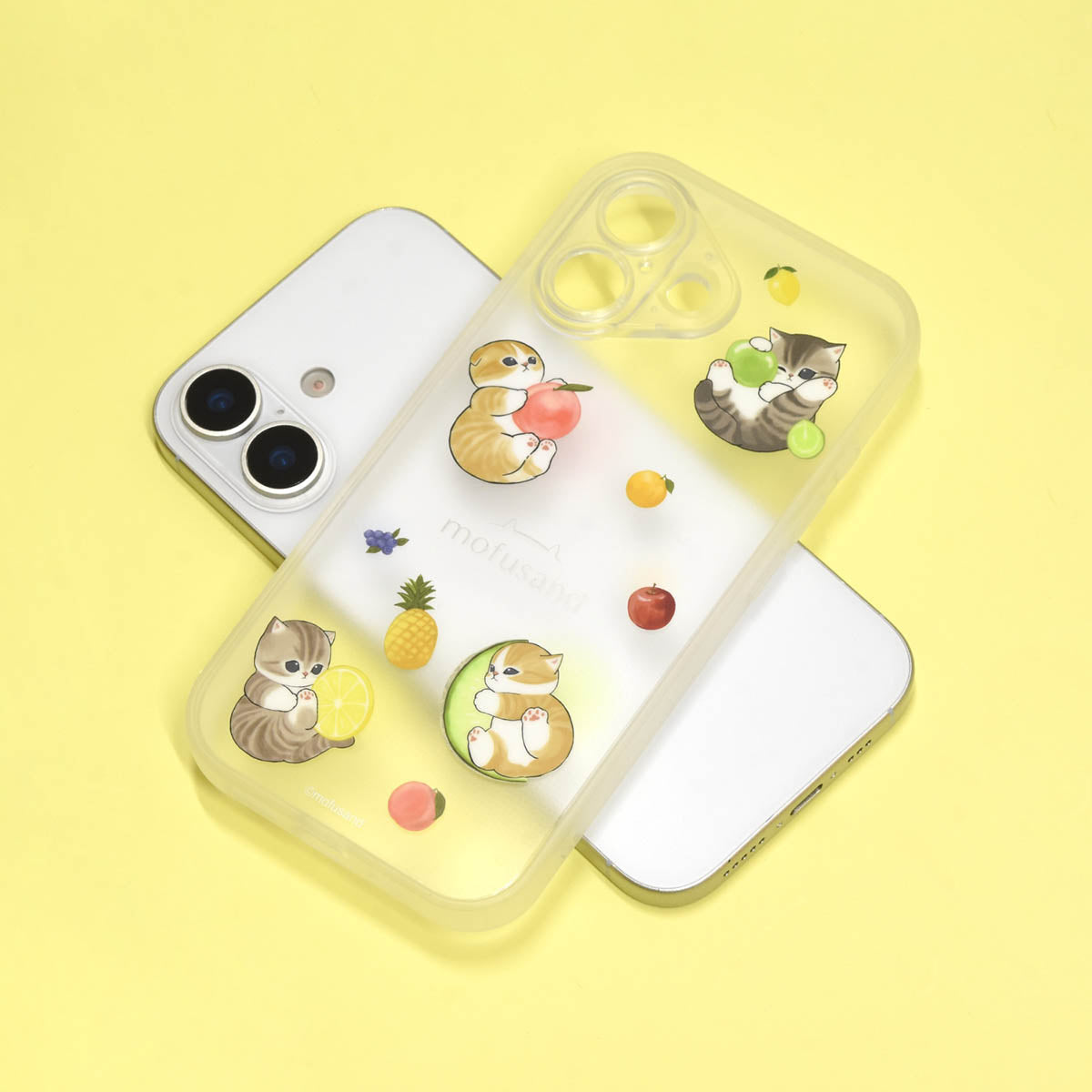 mofusand IIIIfit プランプフレーム iPhone17シリーズ対応ケース(フルーツにゃん)