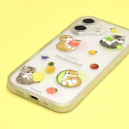 mofusand IIIIfit プランプフレーム iPhone17シリーズ対応ケース(フルーツにゃん)
