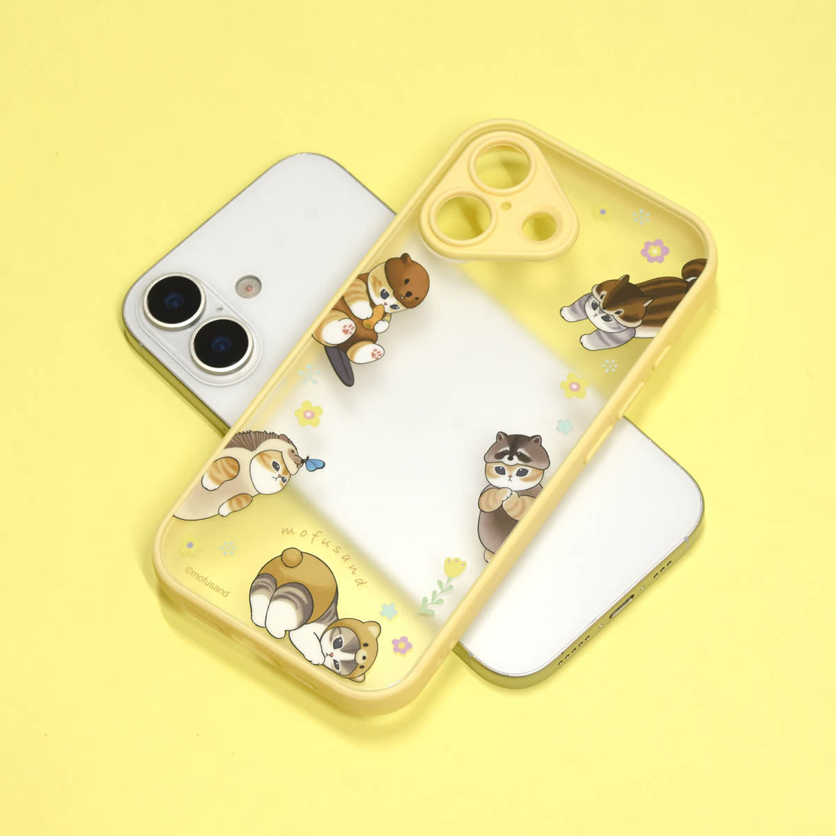 mofusand IIIIfit プランプフレーム iPhone17対応ケース(北欧風にゃん)