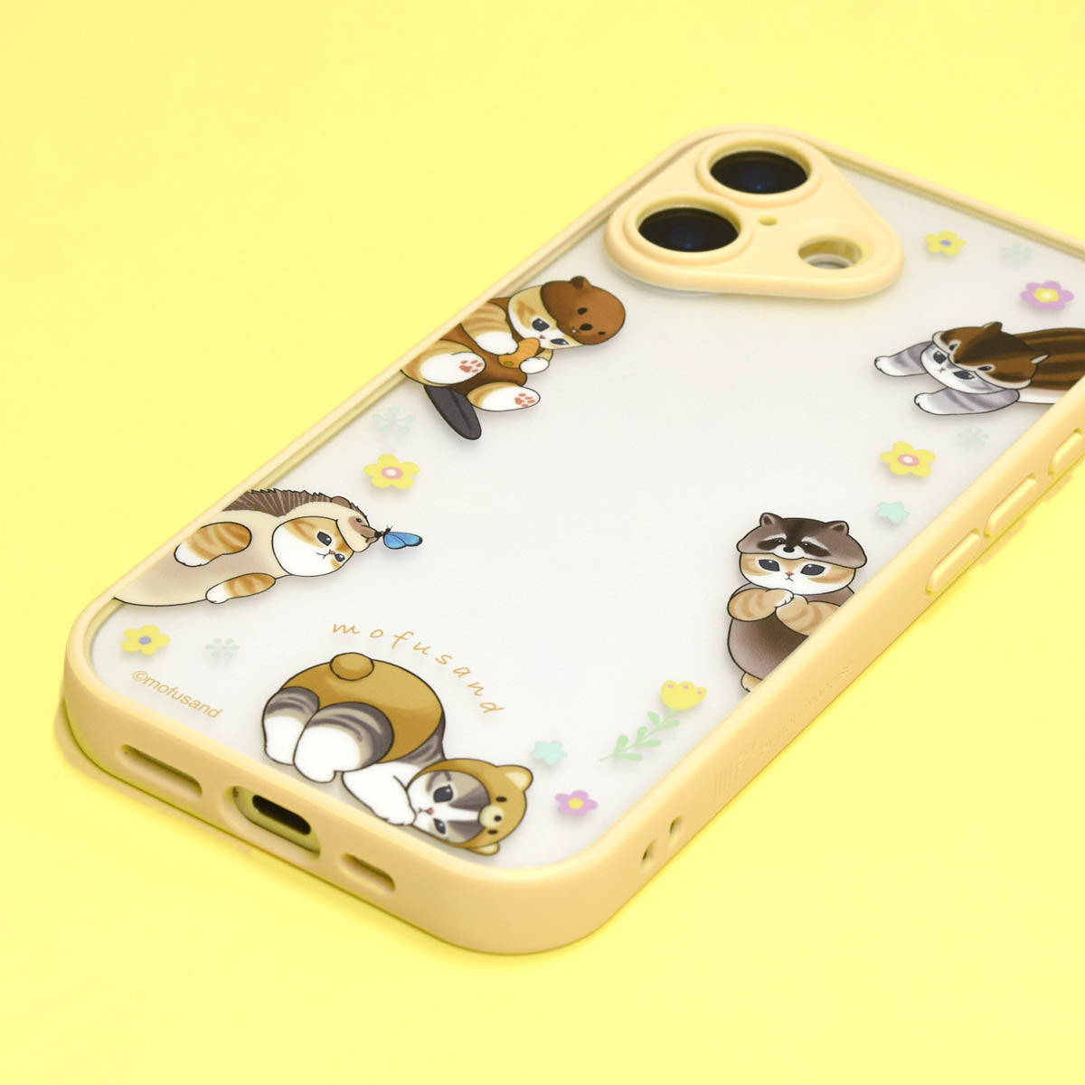 mofusand IIIIfit プランプフレーム iPhone17対応ケース(北欧風にゃん)