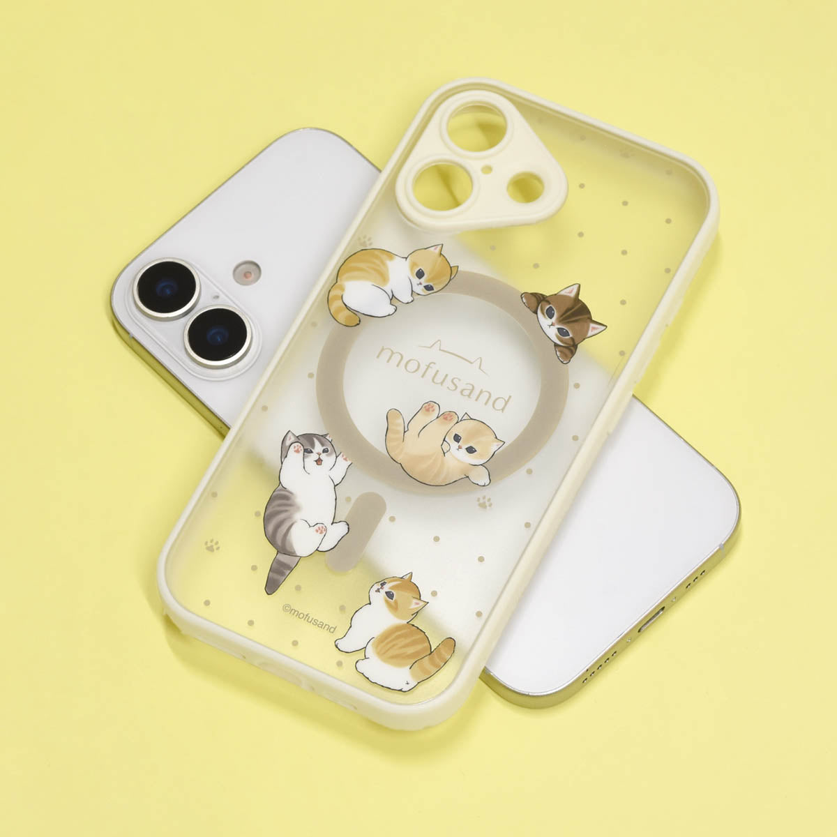mofusand IIIIfit プランプフレーム iPhone17シリーズ/Air MagSafe対応ケース(にゃんこ)
