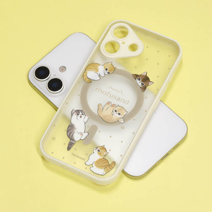 mofusand IIIIfit プランプフレーム iPhone17シリーズ/Air MagSafe対応ケース(にゃんこ)