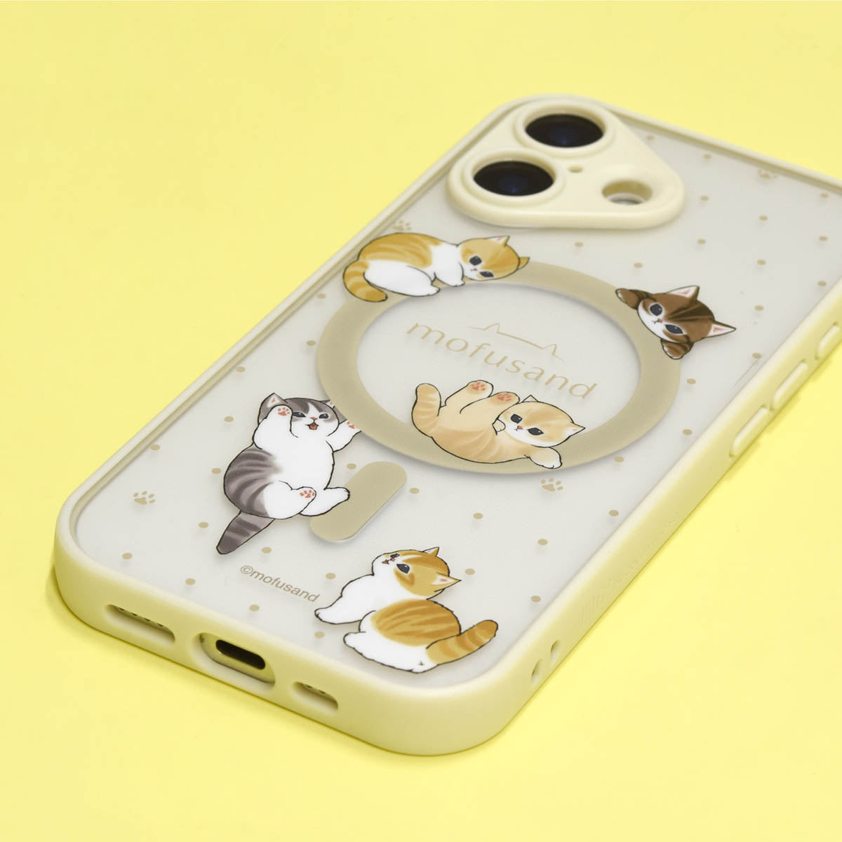mofusand IIIIfit プランプフレーム iPhone17シリーズ/Air MagSafe対応ケース(にゃんこ)