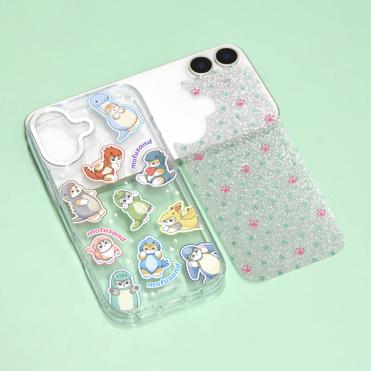 mofusand Camera Frame iPhone 케이스 (공룡냥)