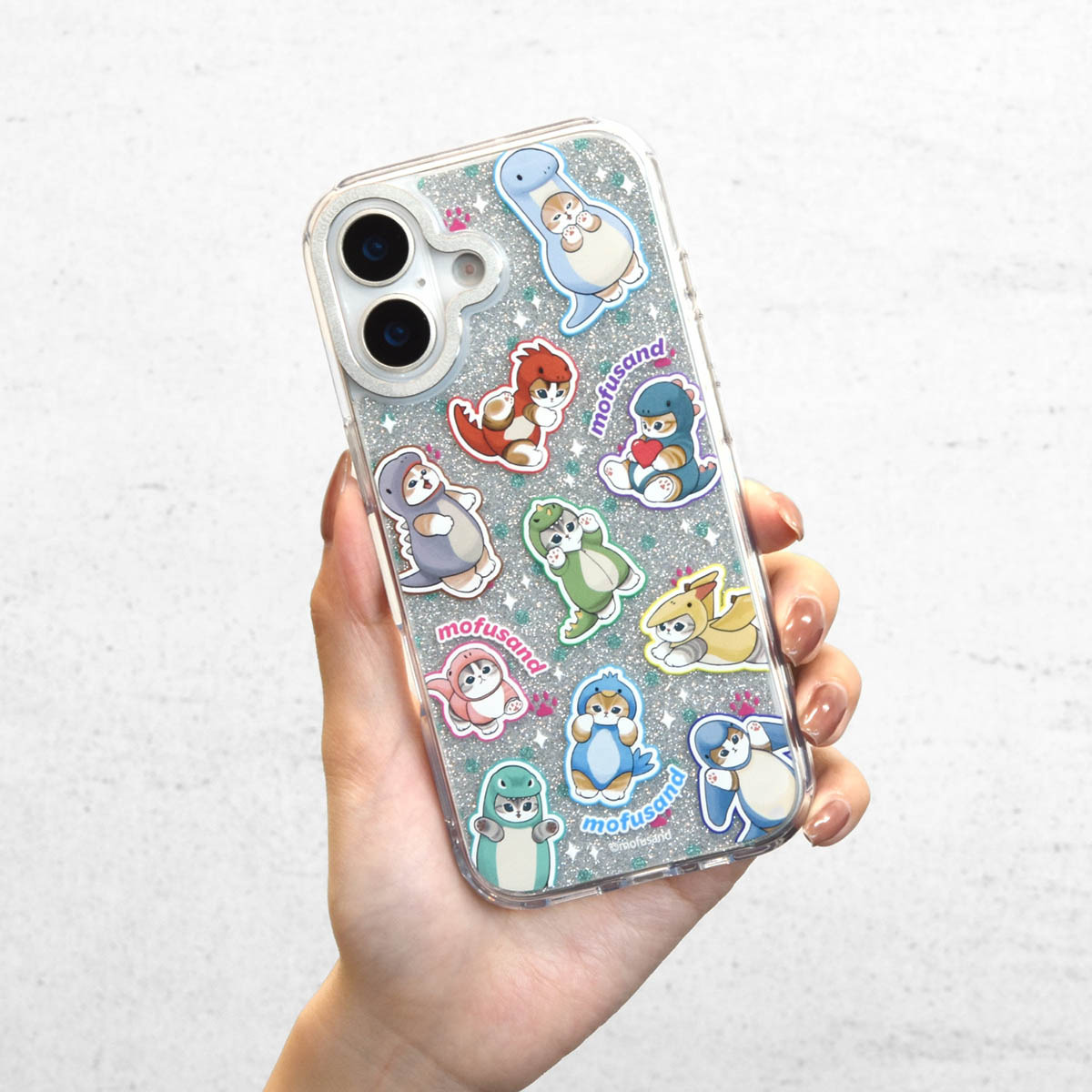 mofusand Camera Frame iPhone 케이스 (공룡냥)