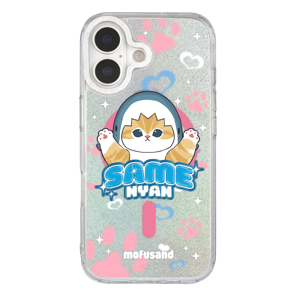 mofusand Camera Frame iPhone MagSafe Case (Shark Meow)