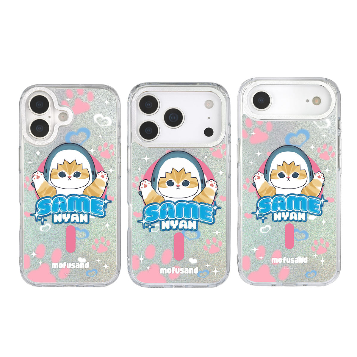 mofusand Camera Frame iPhone MagSafe Case (Shark Meow)