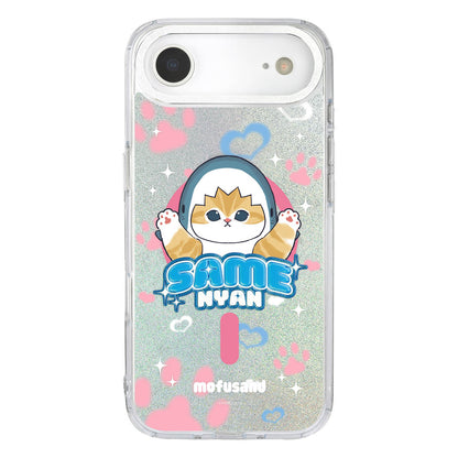 mofusand Camera Frame iPhone MagSafe Case (Shark Meow)