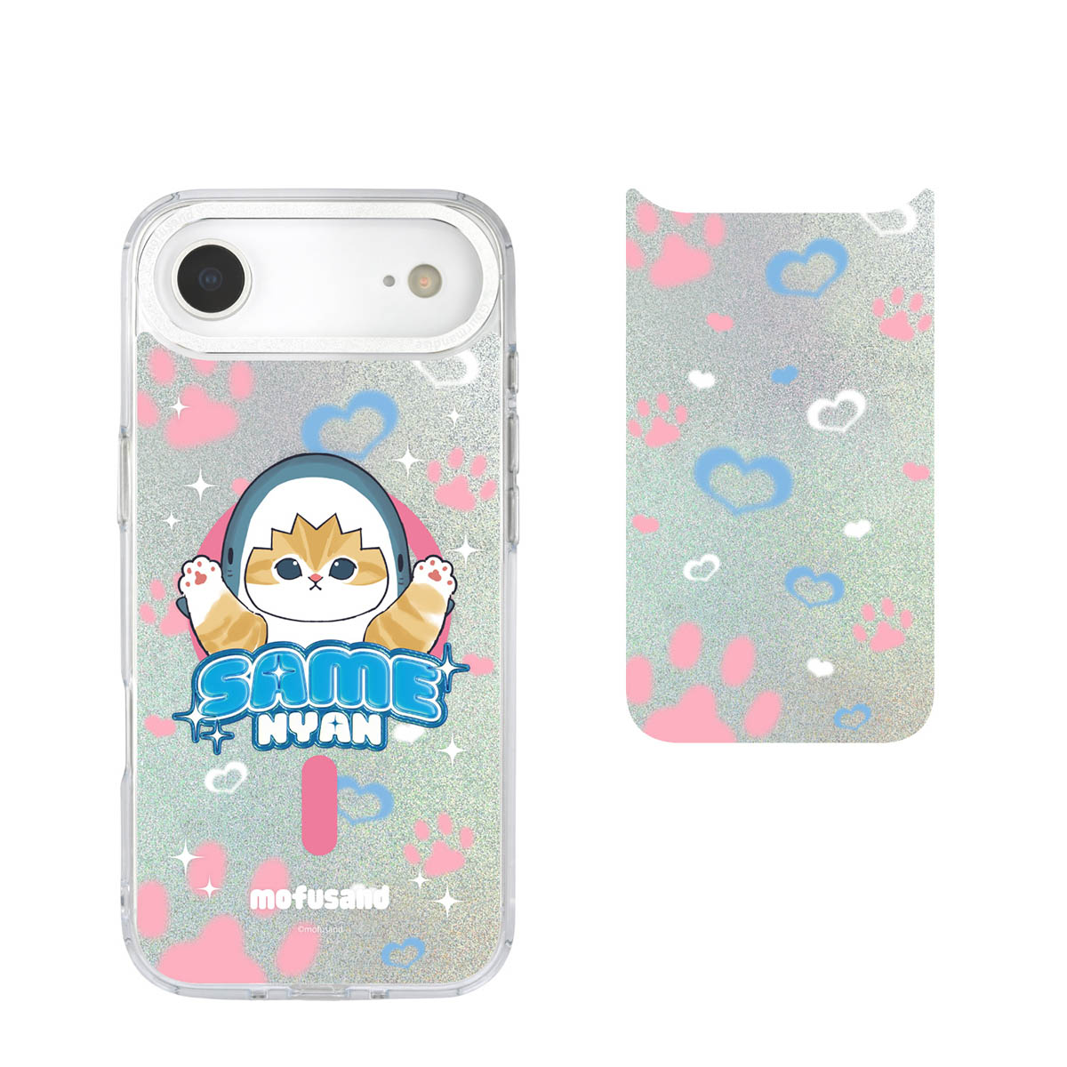 mofusand Camera Frame iPhone MagSafe Case (Shark Meow)