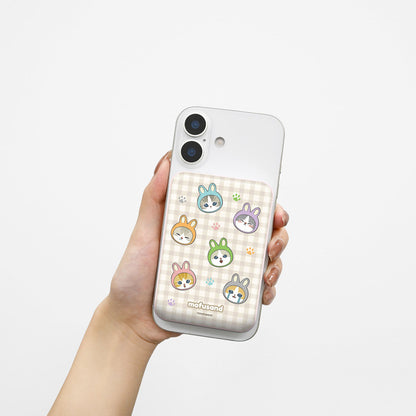 mofusand MagSafe-Compatible Wireless Lithium Charger 5000mAh (Rabbit Meow)