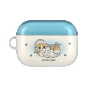 mofusand AirPods Pro 3세대 호환 소프트 케이스 (블루)