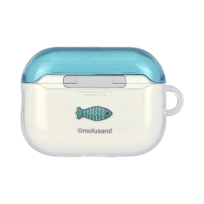 mofusand AirPods Pro 3세대 호환 소프트 케이스 (블루)