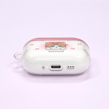 mofusand AirPods Pro 3세대 호환 소프트 케이스 (핑크)