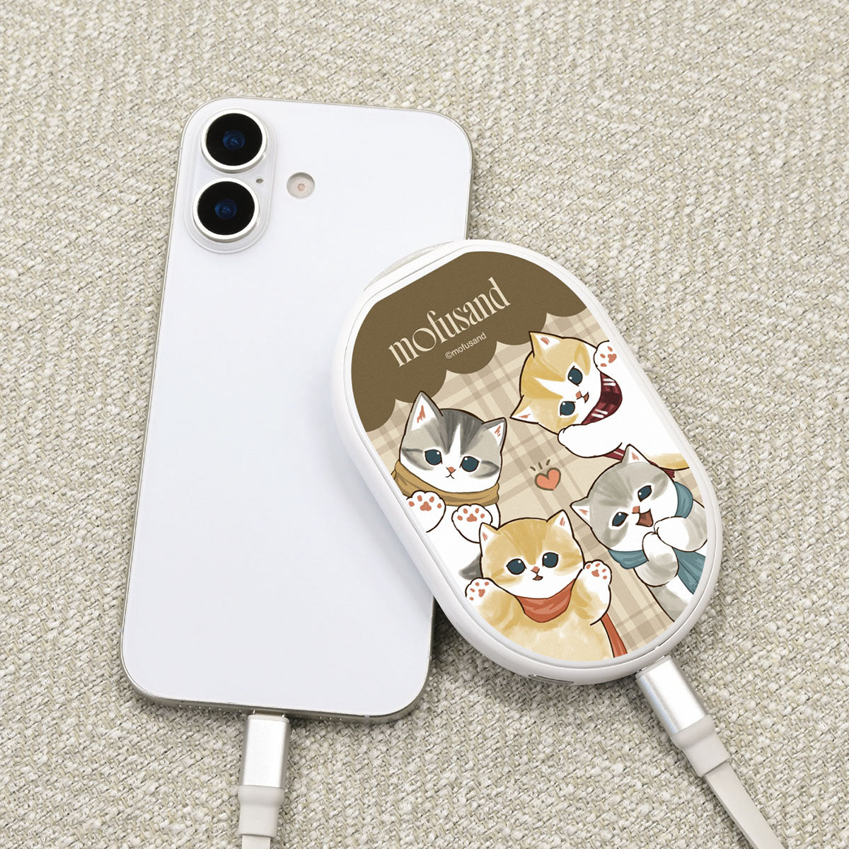 mofusand 충전식 손난로(머플러 냥)