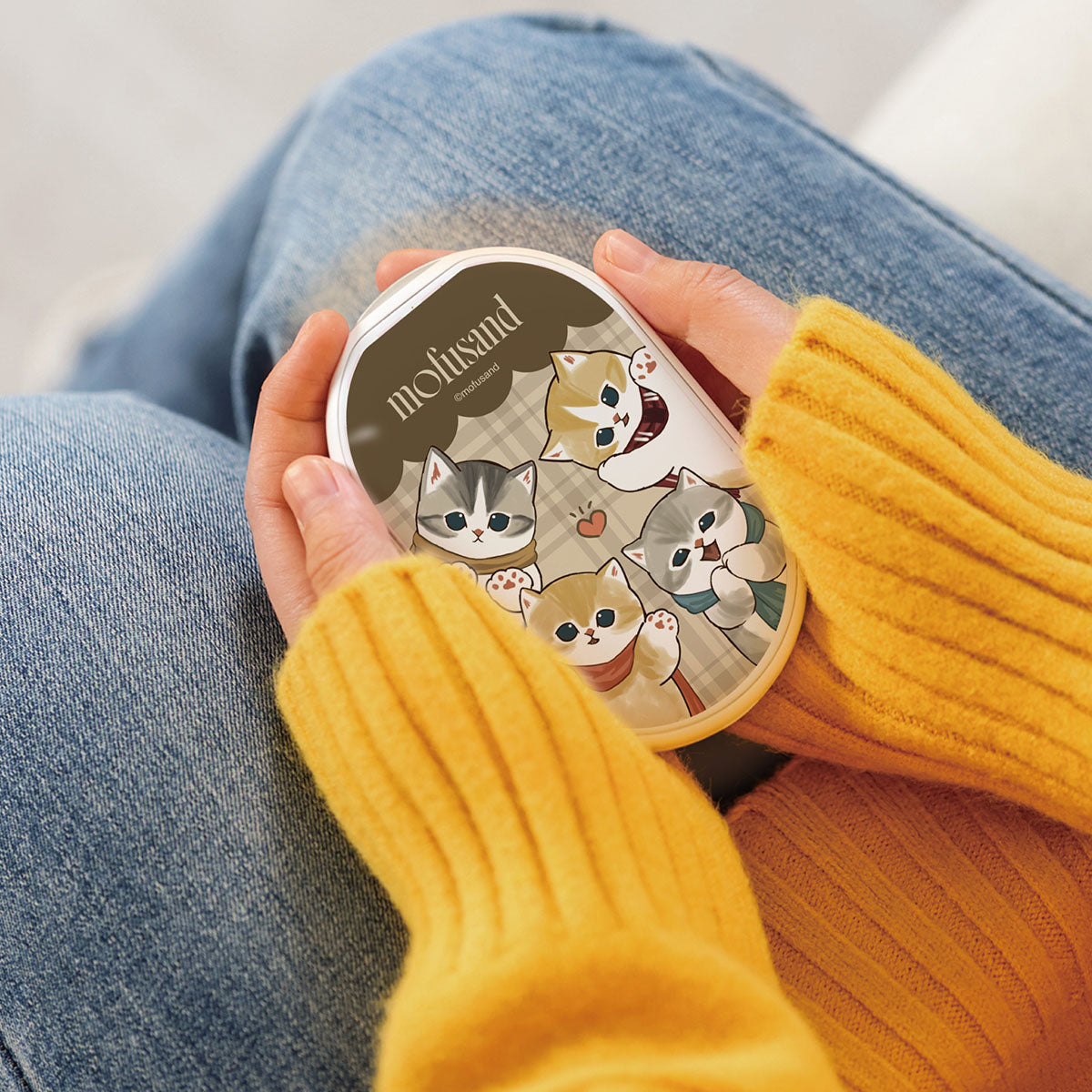 mofusand 충전식 손난로(머플러 냥)