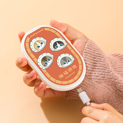 mofusand Rechargeable Hand Warmer (Gyoza Meow)