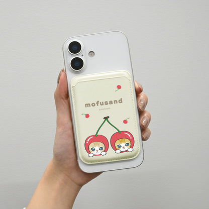 mofusand MagSafe 대응 카드 월렛 (체리냥)