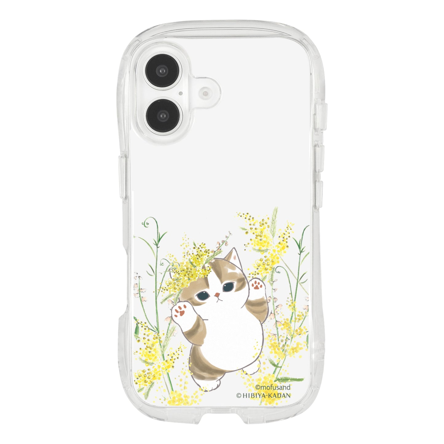 mofusand×日比谷花壇 iPhone対応クリスタルクリアケース(春)