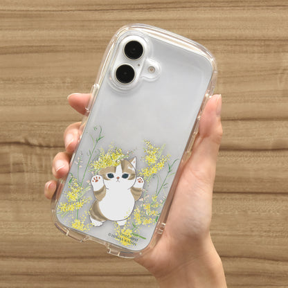 mofusand×日比谷花壇 iPhone対応クリスタルクリアケース(春)