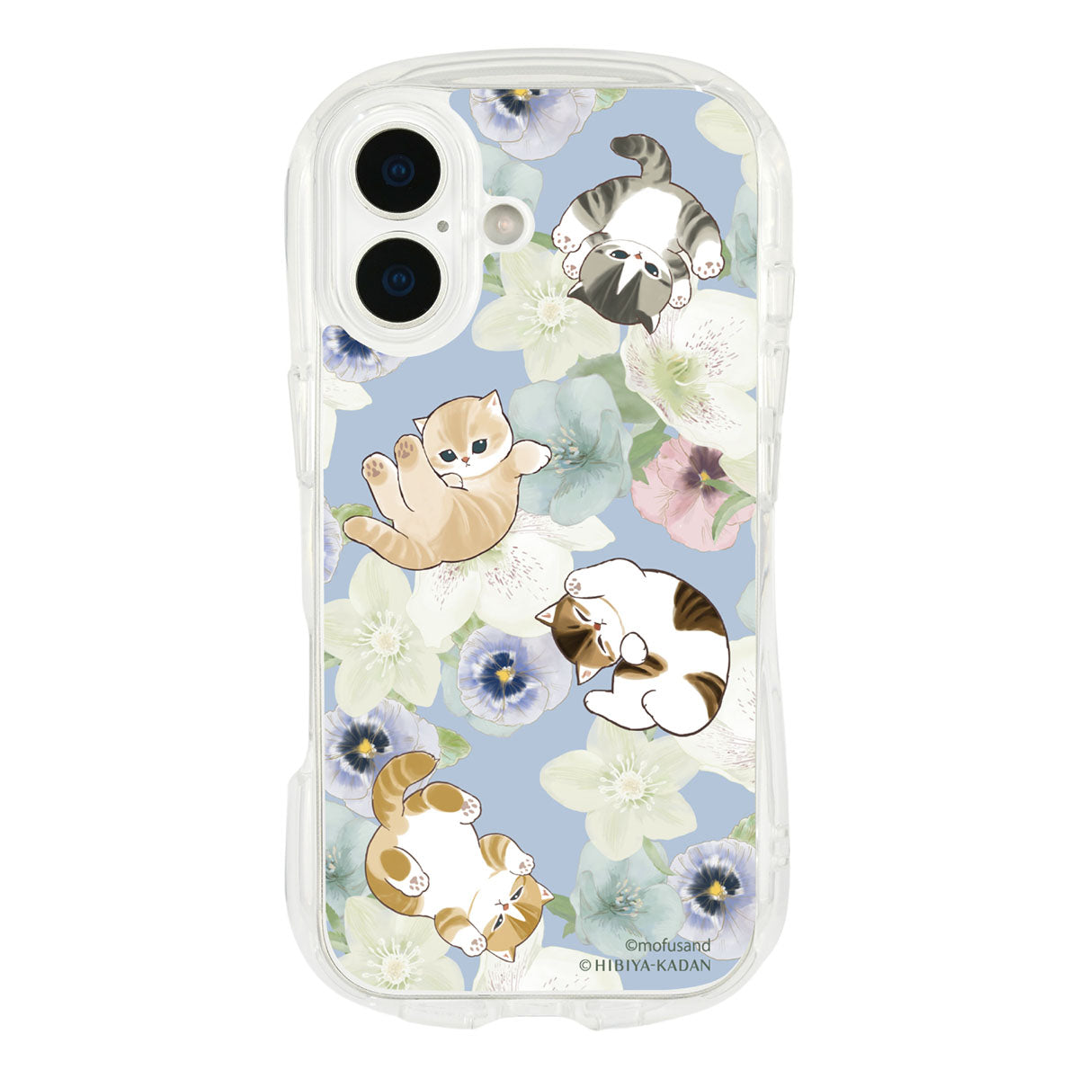 mofusand×日比谷花壇 iPhone対応クリスタルクリアケース(冬)