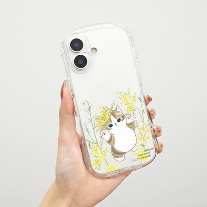 mofusand×日比谷花壇 iPhone対応クリスタルクリアケース(春)