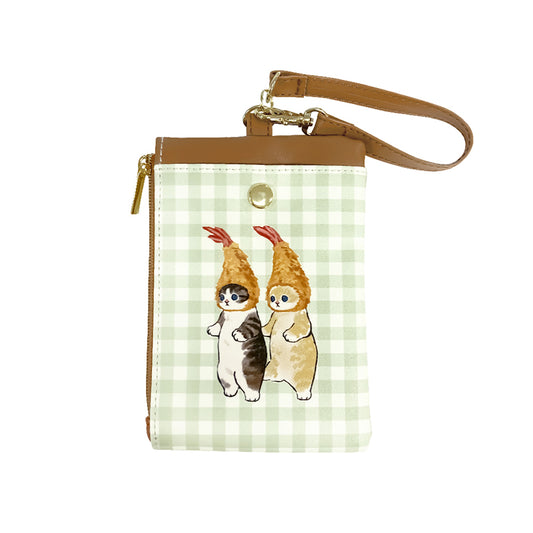 mofusand Key pass case (gingham check)