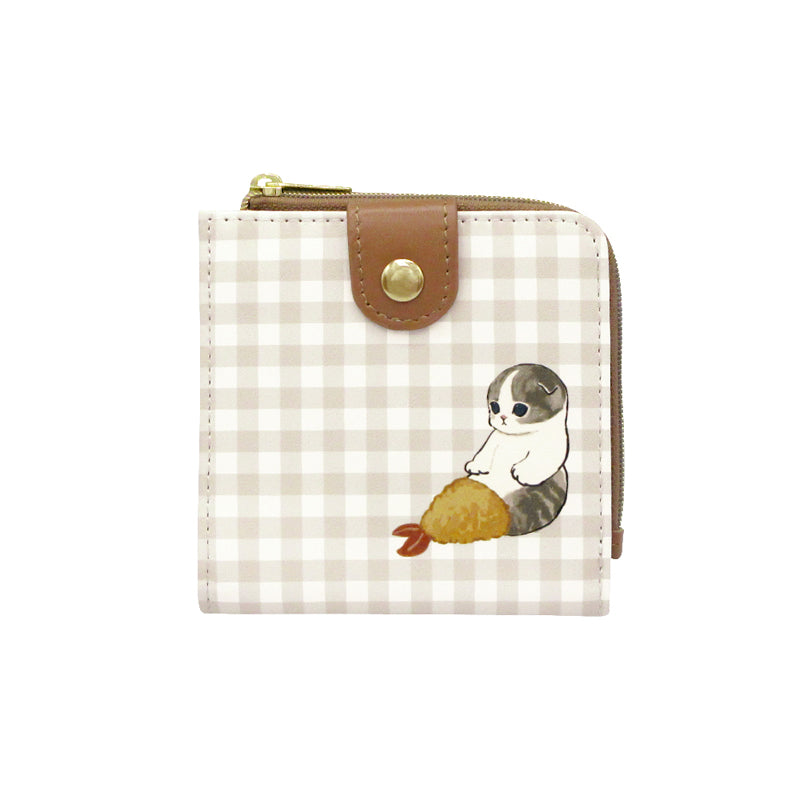 mofusand Mini wallet (gingham check)