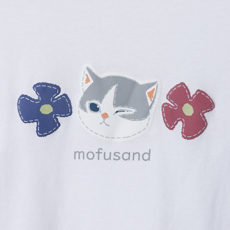 mofusand 7分丈Tシャツ ハチワレ ホワイト