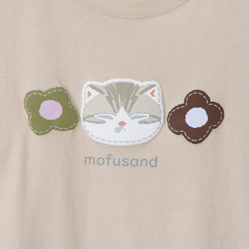 さばとら mofusand 7分丈Tシャツ サバトラ サンドベージュ | mofusandもふもふ