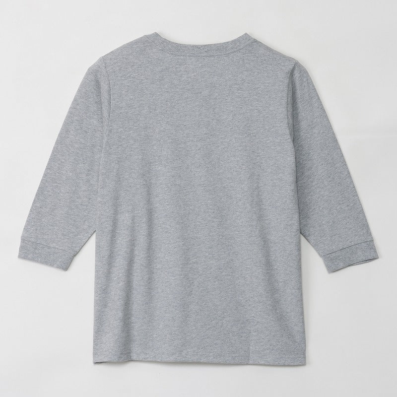 mofusand 7 -length T -shirt tea trimming gray