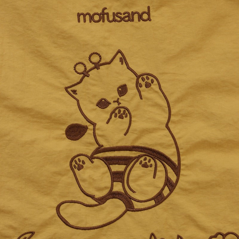 mofusand 刺繡手提袋蜜蜂Nyan黃色