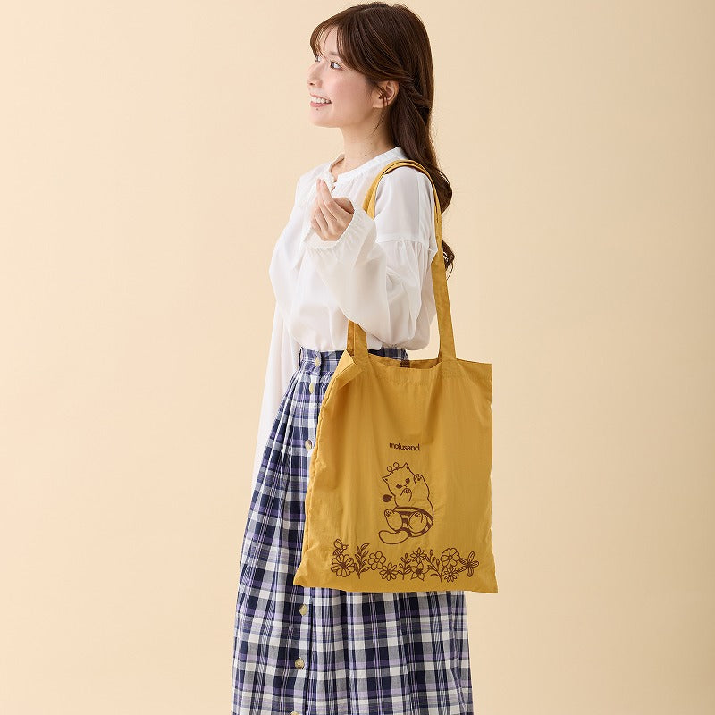 mofusand 刺繡手提袋蜜蜂Nyan黃色