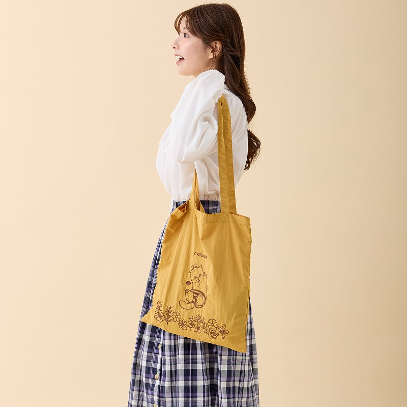 mofusand 刺繡手提袋蜜蜂Nyan黃色