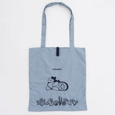 mofusand 刺繡手提袋 鯊魚貓 藍色的