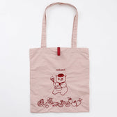 mofusand 刺繡手提袋 甜点貓 粉色的