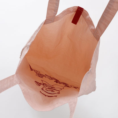 mofusand 刺繍トートバッグ スイーツにゃん ピンク