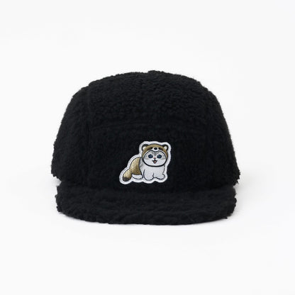 mofusand もこもこCAP にゃんパンツたぬき ブラック