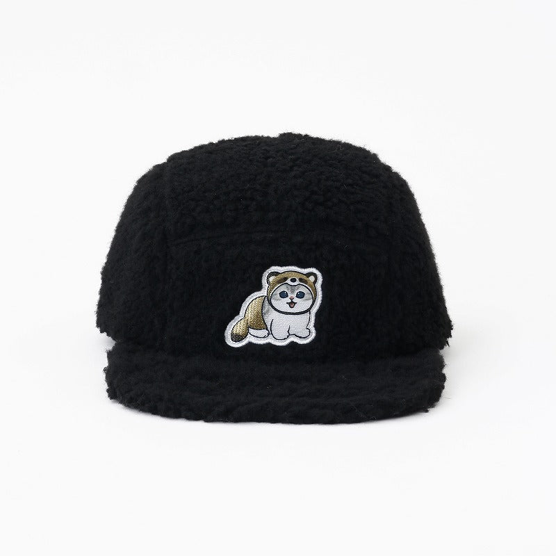 mofusand Mokomoko Cap Nyan 바지 Tanuki Black