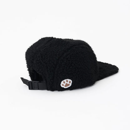 mofusand もこもこCAP にゃんパンツたぬき ブラック