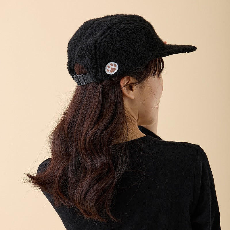 mofusand Mokomoko Cap Nyan 바지 Tanuki Black