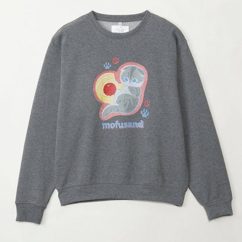 mofusand Retro sweatshirt cookies grey